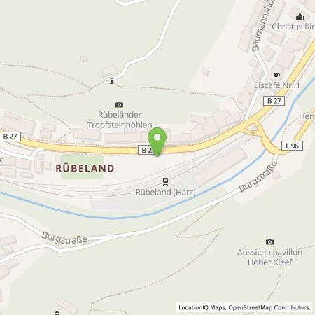 Standortübersicht der Tankstelle Stadtwerke Blankenburg GmbH in 38889 Rübeland