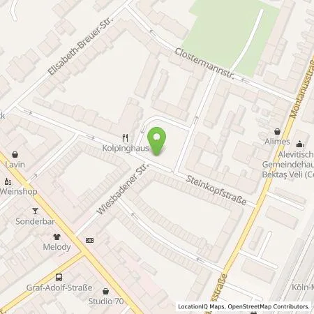 Standortübersicht der Tankstelle TankE GmbH in 51065 Köln