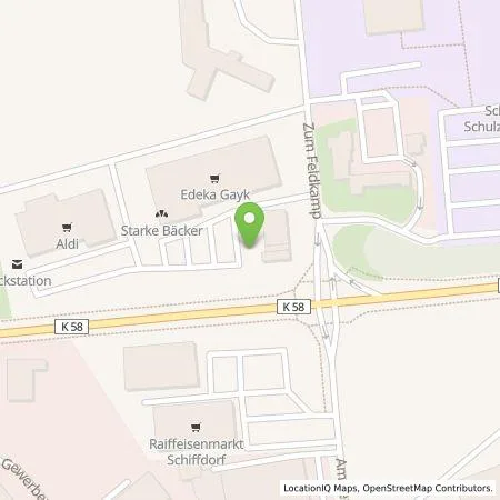 Standortübersicht der Tankstelle EDEKA-MIHA Charge GmbH in 27619 Schiffdorf