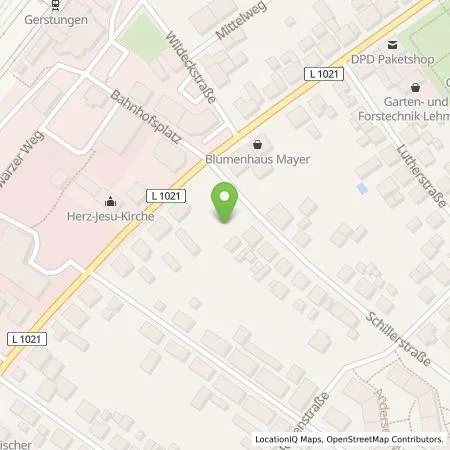 Standortübersicht der Tankstelle VR-Bankverein Bad Hersfeld-Rotenburg eG vertreten durch VR-Immobilien & Service GmbH in 99834 Gerstungen