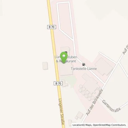 Standortübersicht der Tankstelle Raiffeisen-Warengenossenschaft Emsland-Süd eG in 48480 Lünne