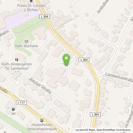 Standortübersicht der Tankstelle NEW Niederrhein Energie und Wasser GmbH in 41836 Hückelhoven