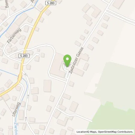 Standortübersicht der Tankstelle Energielösung GmbH in 08297 Zwönitz