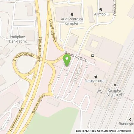 Standortübersicht der Tankstelle Allgäuer Überlandwerk GmbH in 87435 Kempten (Allgäu)