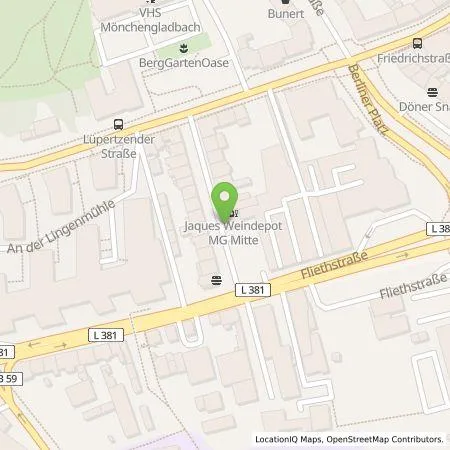 Standortübersicht der Tankstelle HOCHTIEF Ladepartner GmbH in 41061 Mönchengladbach