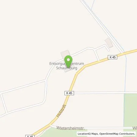 Standortübersicht der Tankstelle Abfallwirtschaftsgesellschaft Landkreis Schaumburg mbH in 31553 Sachsenhagen