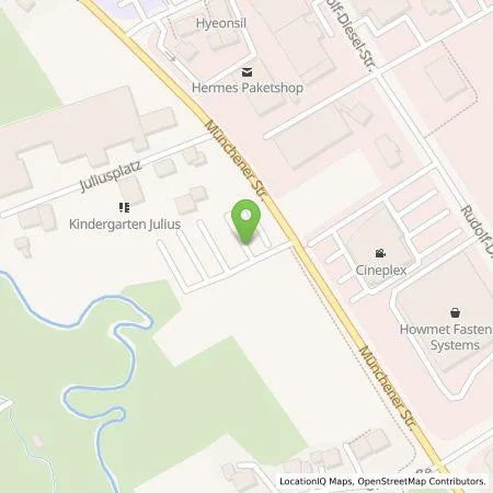 Standortübersicht der Tankstelle E-Mobilität Stephan GmbH in 86551 Aichach