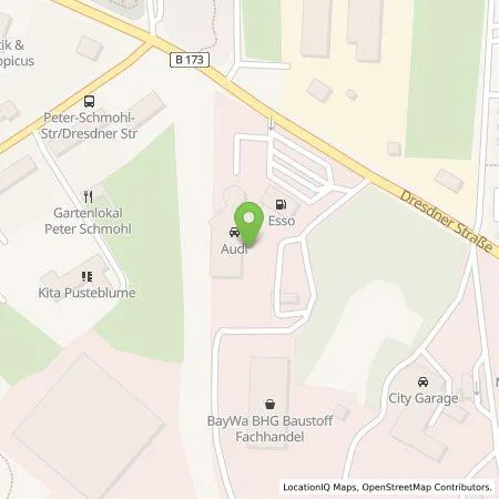 Standortübersicht der Tankstelle Franke Automobile GmbH & Co.KG in 09599 Freiberg