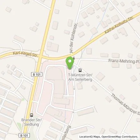 Standortübersicht der Tankstelle Franke Automobile GmbH & Co.KG in 09599 Freiberg