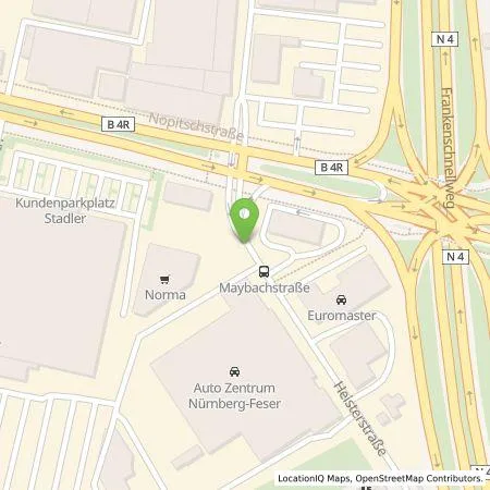 Standortübersicht der Tankstelle HomE of Mobility GmbH in 90441 Nürnberg