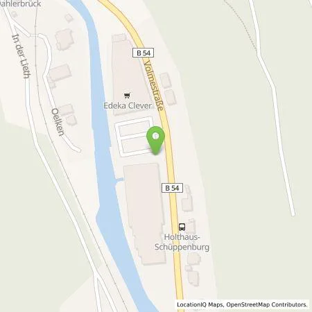 Standortübersicht der Tankstelle Frischemarkt Clever KG in 58579 Schalksmühle