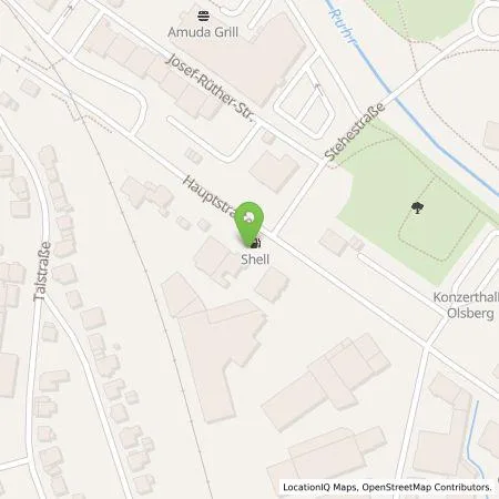 Standortübersicht der Tankstelle Westfalen AG in 59939 Olsberg