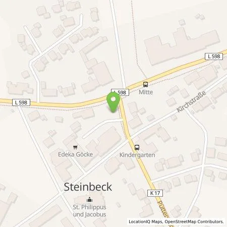 Standortübersicht der Tankstelle Göcke oHG in 49509 Recke