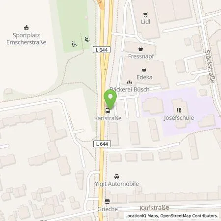 Standortübersicht der Tankstelle Michael Koch e.Kfm. in 44649 Herne