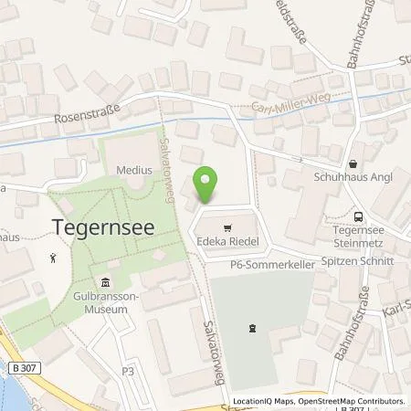 Standortübersicht der Tankstelle Elektrizitätswerk Tegernsee Vertriebs- und Service-KG in 83684 Tegernsee