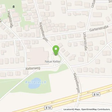 Standortübersicht der Tankstelle Neue Energie Fellbach GmbH in 70734 Fellbach