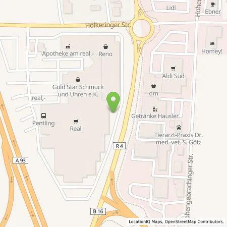 Standortübersicht der Tankstelle Georg Jos. Kaes GmbH in 93080 Pentling