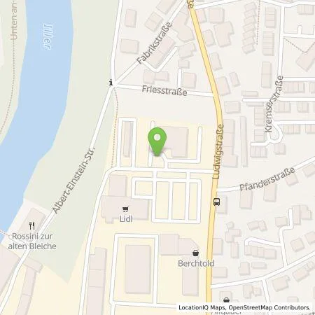 Standortübersicht der Tankstelle Allgäuer Überlandwerk GmbH in 87437 Kempten (Allgäu)