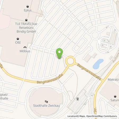 Standortübersicht der Tankstelle EnBW mobility+ AG und Co.KG in 08056 Zwickau