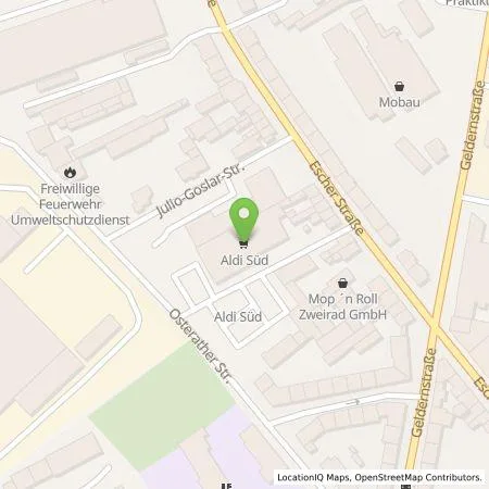Standortübersicht der Tankstelle ALDI SÜD Immobilienverwaltungs-GmbH & Co. oHG in 50739 Köln