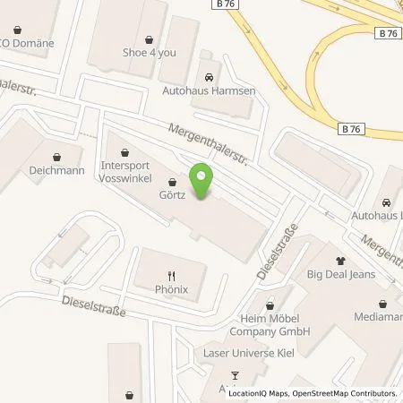 Standortübersicht der Tankstelle Energieeinkaufs-und Dienstleistungsgesellschaft mbH in 24223 Schwentinental