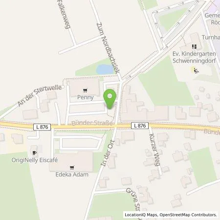 Standortübersicht der Tankstelle EnBW mobility+ AG und Co.KG in 32289 Rödinghausen