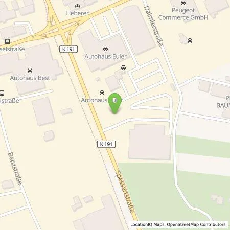 Standortübersicht der Tankstelle Autohaus Best GmbH in 63165 Mühlheim am Main