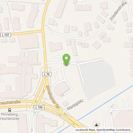 Standortübersicht der Tankstelle Stadtwerke Südholstein GmbH in 25421 Pinneberg