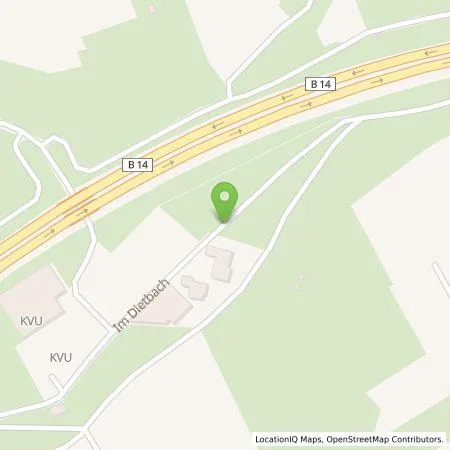 Standortübersicht der Tankstelle eliso GmbH in 70734 Fellbach