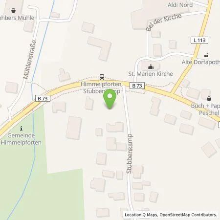 Standortübersicht der Tankstelle Mittelstädt Baugeschäft GmbH in 21709 Himmelpforten