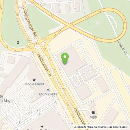 Standortübersicht der Tankstelle Volkswagen Automobile Stuttgart GmbH in 70469 Stuttgart