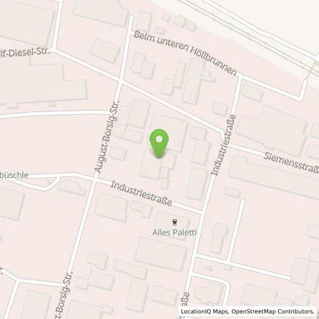 Standortübersicht der Tankstelle LEV Veranstaltungstechnik in 74343 Sachsenheim