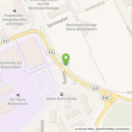 Standortübersicht der Tankstelle Stöhr Energie Einzelunternehmen in 55129 Mainz