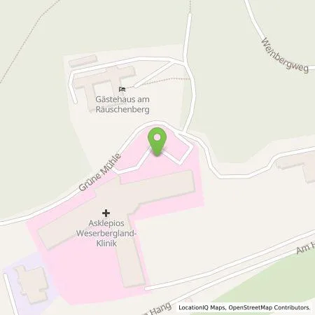 Standortübersicht der Tankstelle Asklepios Weserbergland Klinik GmbH in 37671 Höxter
