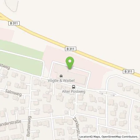 Standortübersicht der Tankstelle Vögtle & Waibel GmbH & Co. KG in 89584 Ehingen