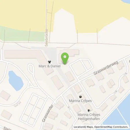 Standortübersicht der Tankstelle Bretterbude GmbH & Co. KG in 23774 Heiligenhafen