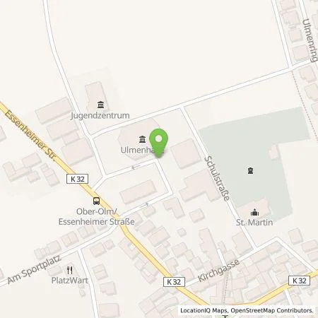 Standortübersicht der Tankstelle Ortsgemeinde Ober-Olm Körperschaft des öffentlichen Rechts in 55270 Ober-Olm