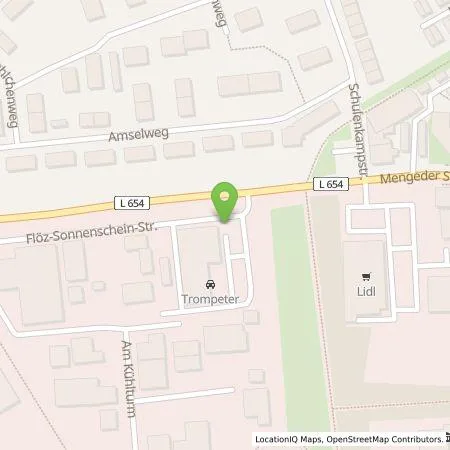 Standortübersicht der Tankstelle Autohaus Trompeter GmbH in 44536 Lünen