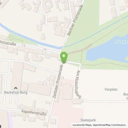 Standortübersicht der Tankstelle Stadtwerke Burg GmbH in 39288 Burg