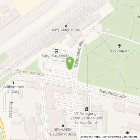 Standortübersicht der Tankstelle Stadtwerke Burg GmbH in 39288 Burg