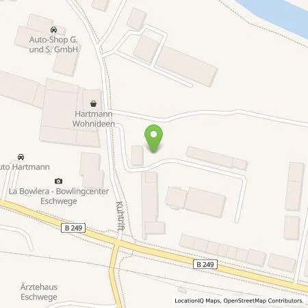 Standortübersicht der Tankstelle Stadtwerke Eschwege GmbH in 37269 Eschwege