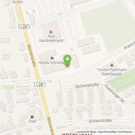 Standortübersicht der Tankstelle Hugo Schneider GmbH in 47443 Moers