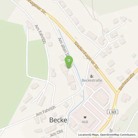 Standortübersicht der Tankstelle HUHN-Kunststofftechnik® GmbH&Co.KG in 51647 Gummersbach-Becke