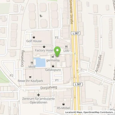 Standortübersicht der Tankstelle Germania Parkhaus GmbH & Co. KG in 48159 Münster