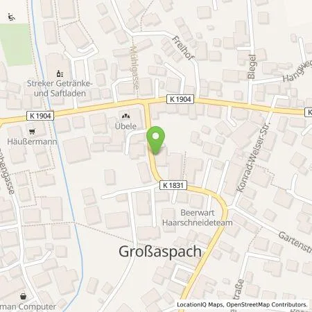 Standortübersicht der Tankstelle Gemeinde Aspach in 71546 Aspach