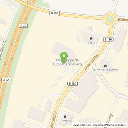 Standortübersicht der Tankstelle Andreas Pfüller - Autohaus Stollberg e.K. in 09366 Stollberg