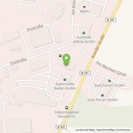 Standortübersicht der Tankstelle Autohaus Stephan Kaden GmbH in 09618 Brand-Erbisdorf