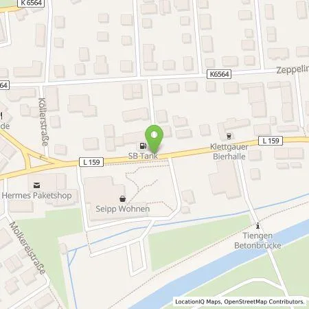 Standortübersicht der Tankstelle Seipp Wohnen GmbH in 79761 Waldshut-Tiengen