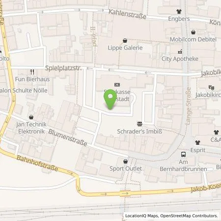 Standortübersicht der Tankstelle Sparkasse Hellweg-Lippe in 59555 Lippstadt