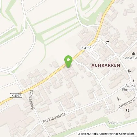 Standortübersicht der Tankstelle Winzergenossenschaft Achkarren im Kaiserstuhl eG in 79235 Vogtsburg (Achkarren)